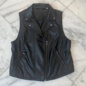 Black “pleather” vest